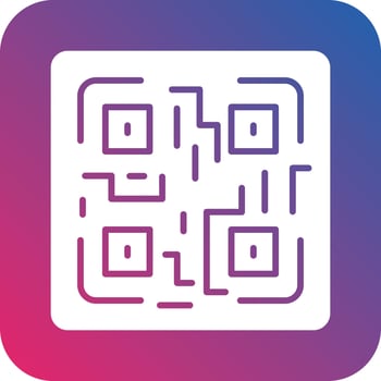 QR Code Icon Vector Design