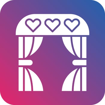 Wedding Arch Icon Vector Design