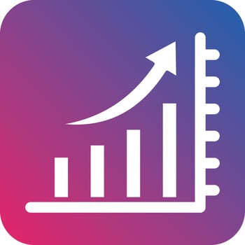 Bar Graph Icon Vector Design