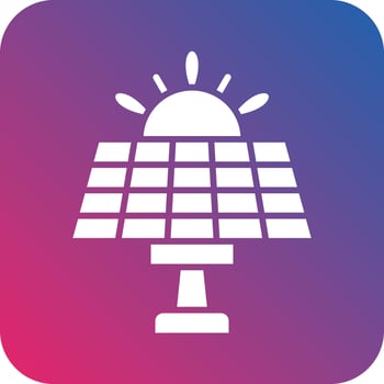Solar Energy Icon Vector Design