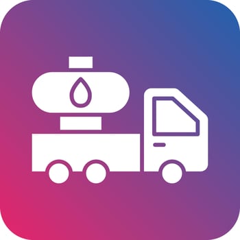 Oil Truck Icon Vector Design