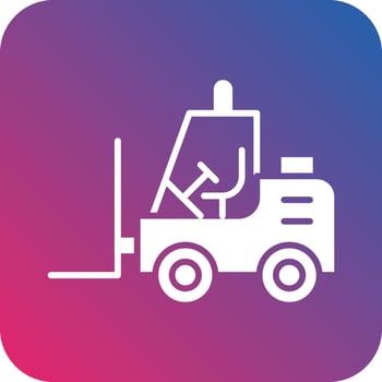 Forklift Icon Vector Design