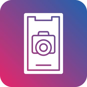 Mobile Camera Icon Vector Design