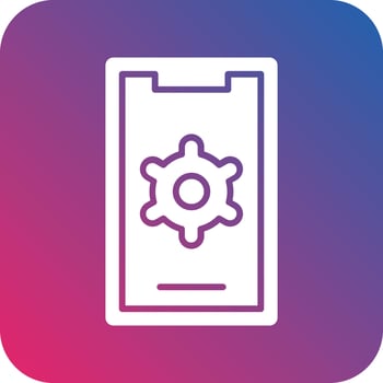 Mobile Settings Icon Vector Design
