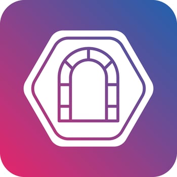 Tunnel Icon Vector Design