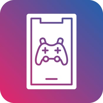 Mobile Gaming Icon Vector Design