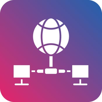 Global Network Icon Vector Design