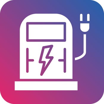 Charging Station Icon Vector Design