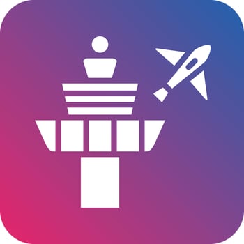 Control Tower Icon Vector Design