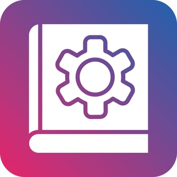 Management Learning Icon Vector Design