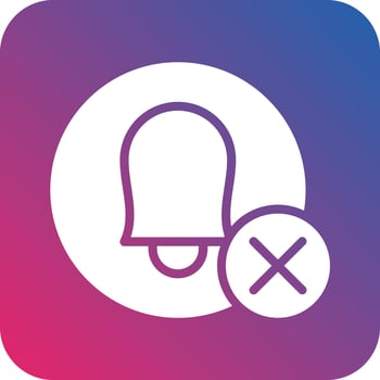 Remove Alarm Icon Vector Design