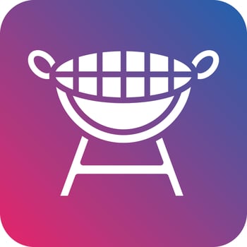 Bbq Grill Icon Vector Design