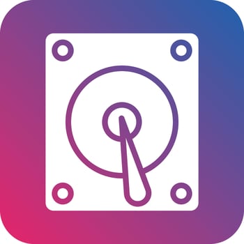 Hard Disk Icon Vector Design