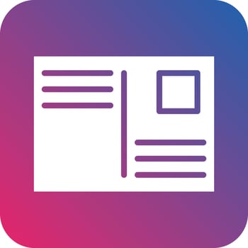Postcard Icon Vector Design