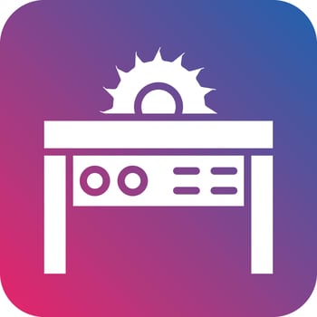 Table Cutter Icon Vector Design