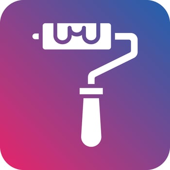 Paint Roller Icon Vector Design