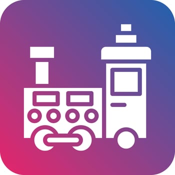 Train Toy Icon Vector Design