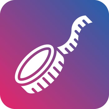 Measuring Tape Icon Vector Design
