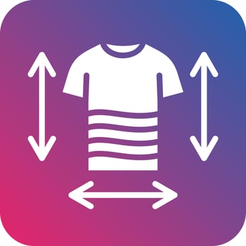 Clothes Measurement Icon Vector Design