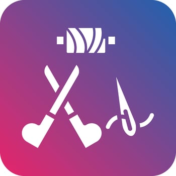 Sewing Tool Icon Vector Design