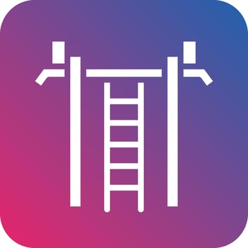 Gym Hand Bar Icon Vector Design