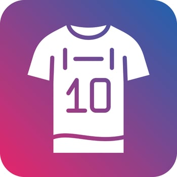 Football Jersey Icon Vector Design