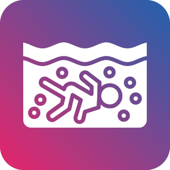 Scuba Diving Icon Vector Design