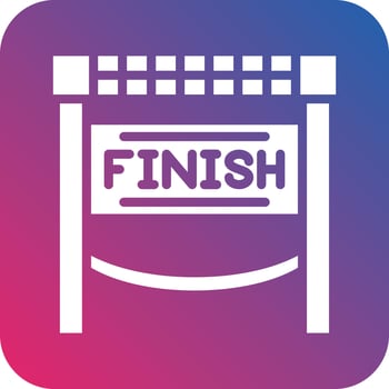 Finish Line Icon Vector Design