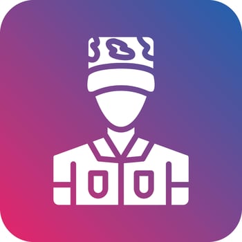 Army Captain Icon Vector Design