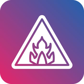 Flammable Icon Vector Design