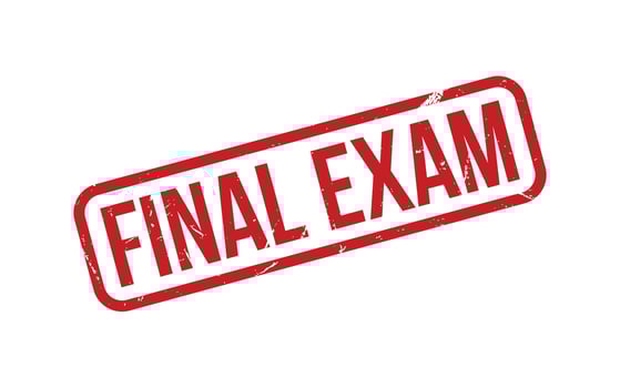 Final Exam Rubber Stamp Seal Vector
