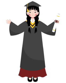graduation cartoon character illustration png