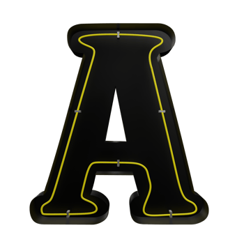 Letter a 3d icon png