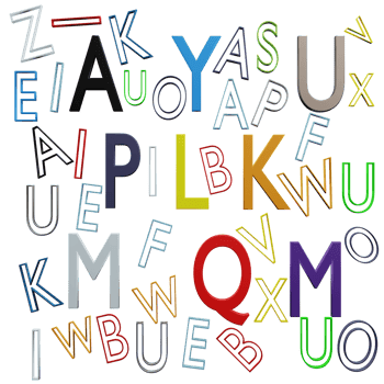 alphabet letter 3d icon png