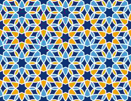 Arabian pattern related to traditional Islamic ornament. vector