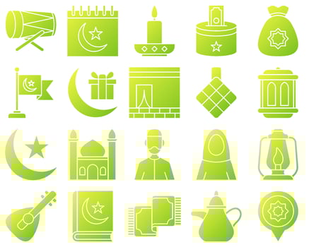 Ramadan in flat style isolated vector