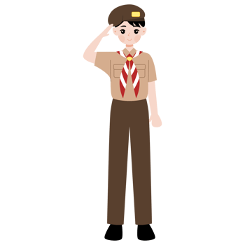 pramuka kid cartoon character illustration png