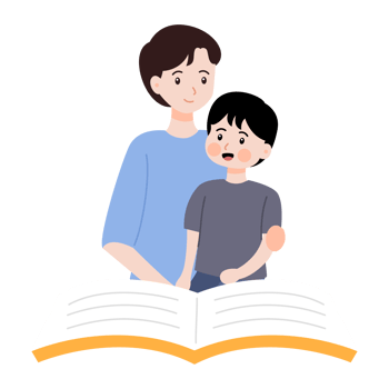 father and kid illustration in hand drawn style png