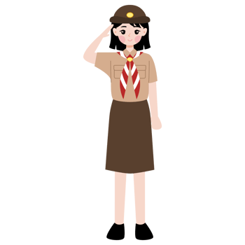 pramuka kid cartoon character illustration png