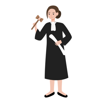 judge cartoon character illustration png