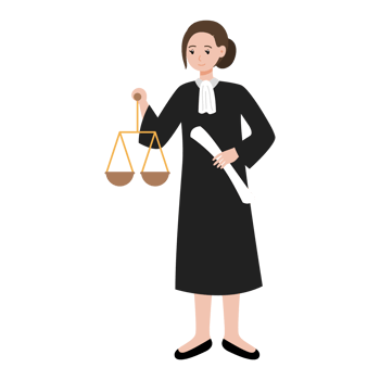 judge cartoon character illustration png