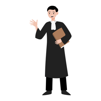 judge cartoon character illustration png