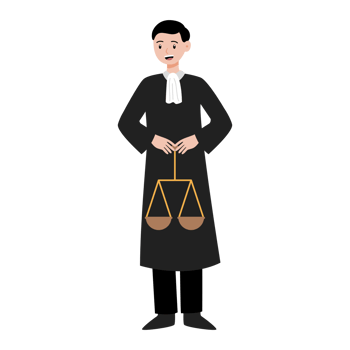 judge cartoon character illustration png