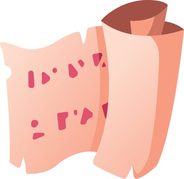 spell scroll Illustration Vector