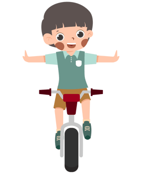 Kid Riding A Bicycle png