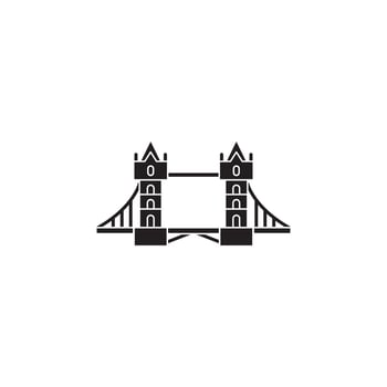 london bridge landmark  vector for Icon Website, UI Essential, Symbol, Presentation
