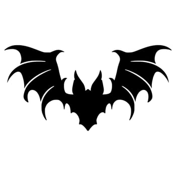 Bat shadow art vector