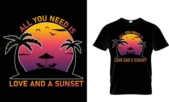 Summer typography t shirt design vector