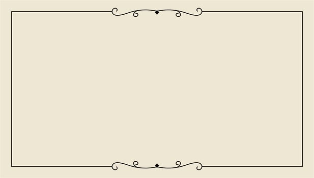 hand drawn outline background and frame vector