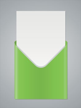 Vector Image Of A Green Label With Text On It